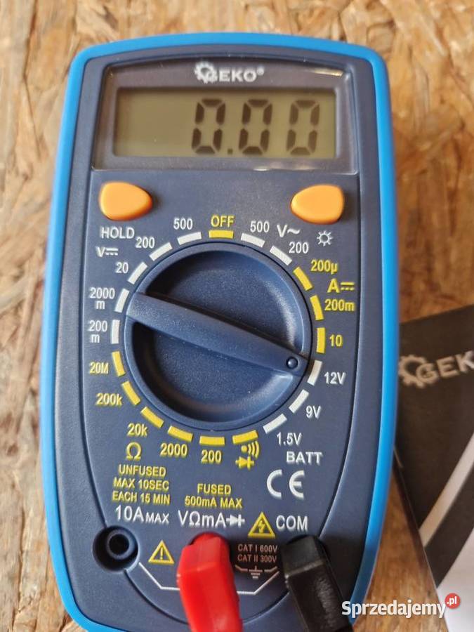 Multimetr cyfrowy GEKO G30820 z podświetlanym Głogowa