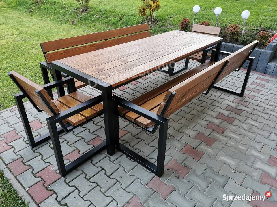 Nowoczesne meble ogrodowe SQUARE ławka ogrodowa Czyżów