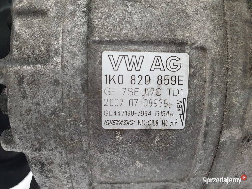 SPRĘŻARKA KLIMATYZACJI Audi A3 8P VW Golf V 16