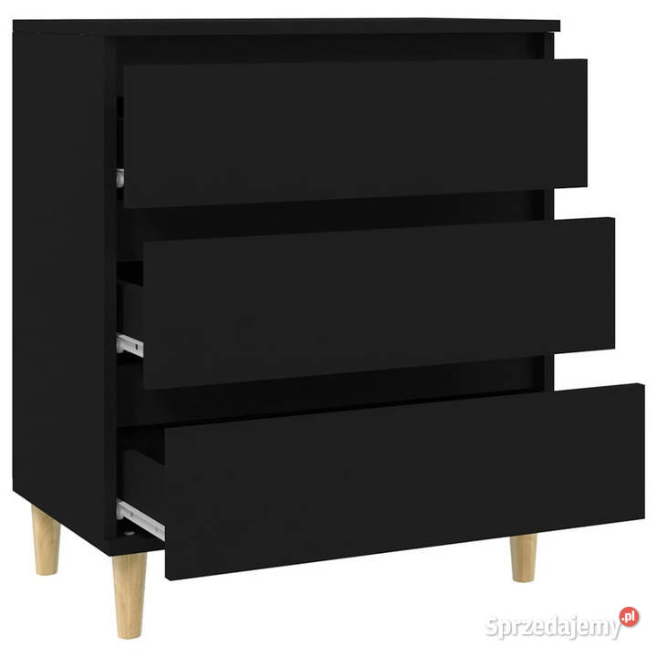 Komoda czarna 60x35x70 materiał drewnopochodny Komody Warszawa