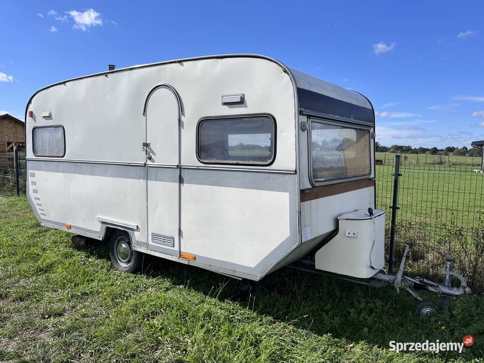 Przyczepa kempingowa oldtimer warmińsko-mazurskie Giże