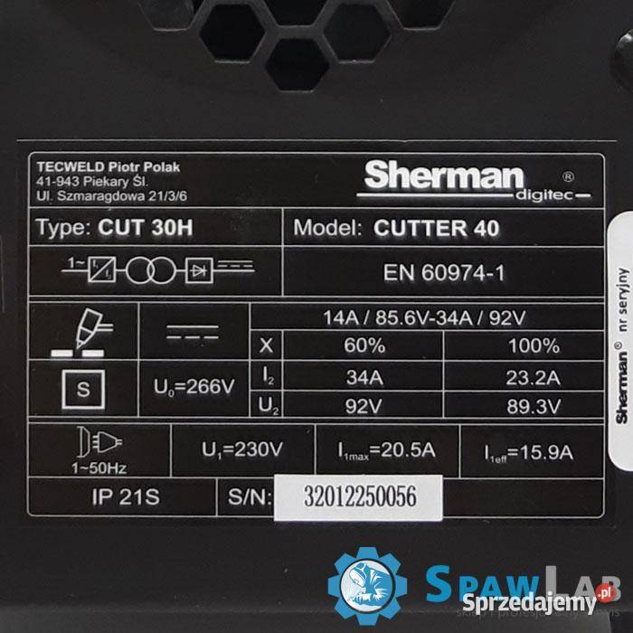 Sherman CUTTER 40 wielkopolskie sprzedam
