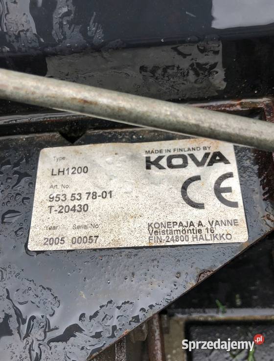 Szczotka zamiatarka Kova LH 1200 Husqvarna PF 21 Kłobuck