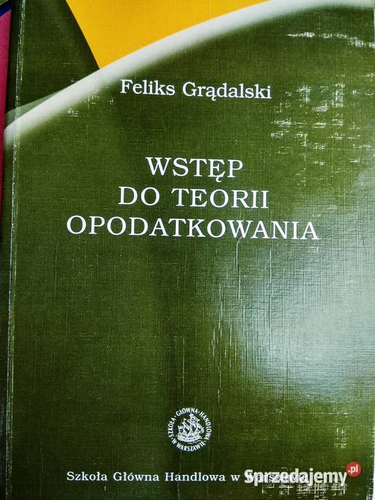 Wstęp do teorii opodatkowania podręczniki