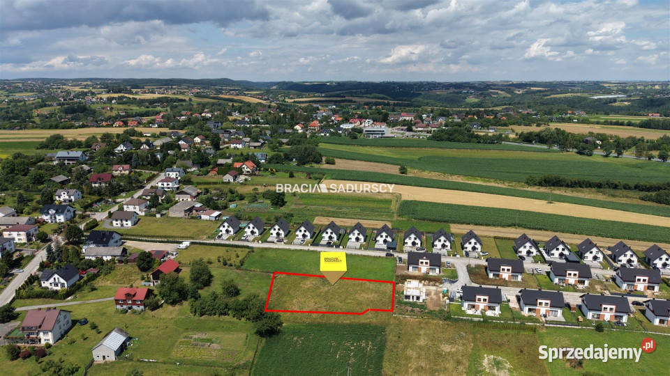 Działka 1412m2 Wielka Wieś Bliźniaków 50m małopolskie