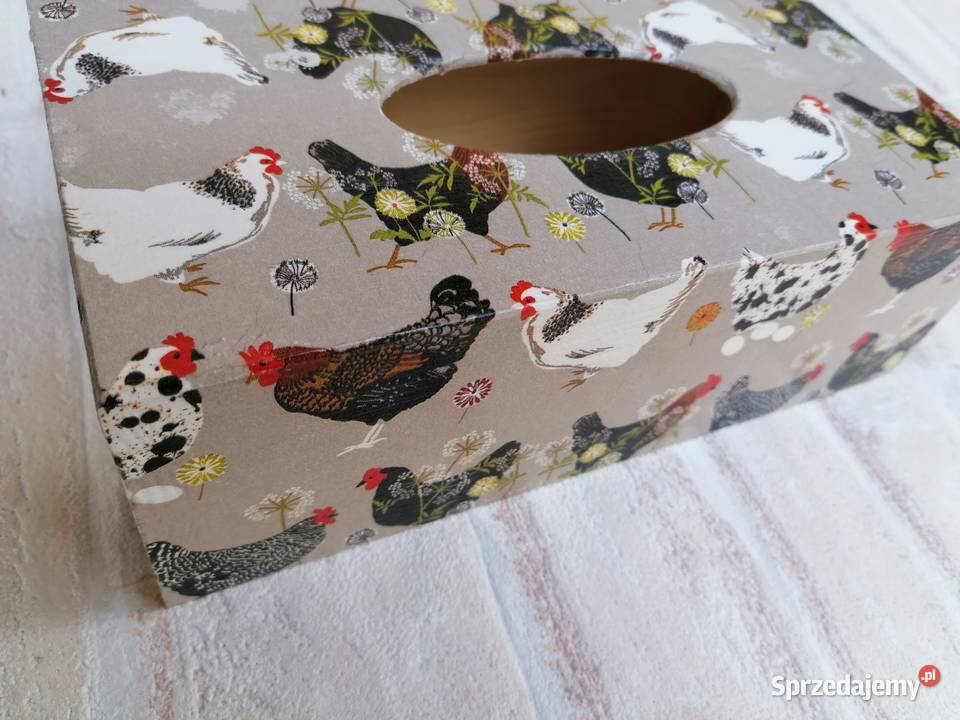 Chustecznik pojemnik na chusteczki łowicki folk Dekoracje i ozdoby