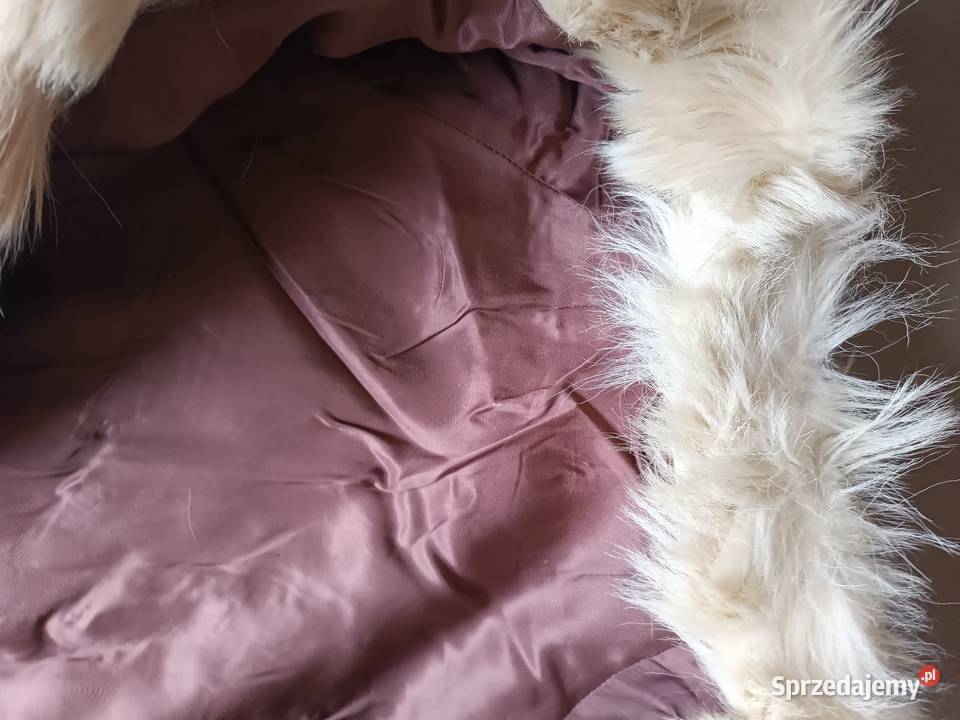 Naturalne futro z długim włosem vintage Kurtki i płaszcze