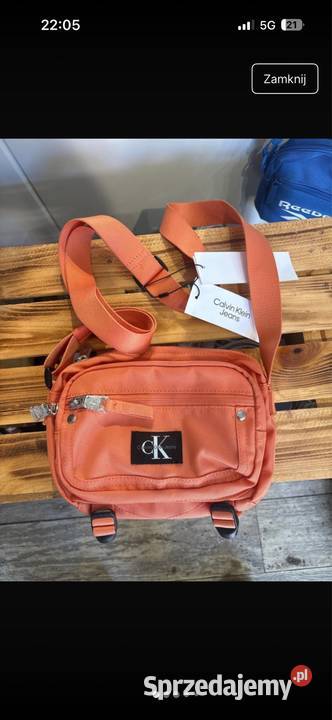 Saszetka listonoszka Calvin Klein koralowa Nowy Targ sprzedam