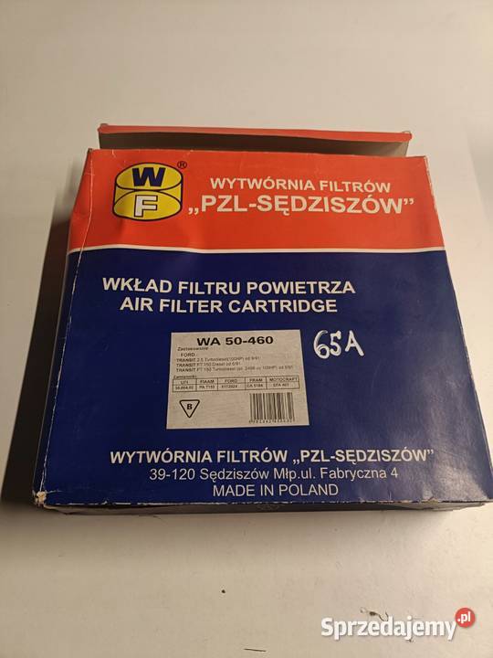 FILTR POWIETRZA Ford Transit MK5 25 TD WA50460 osobowe Powietrza lubelskie Rudka