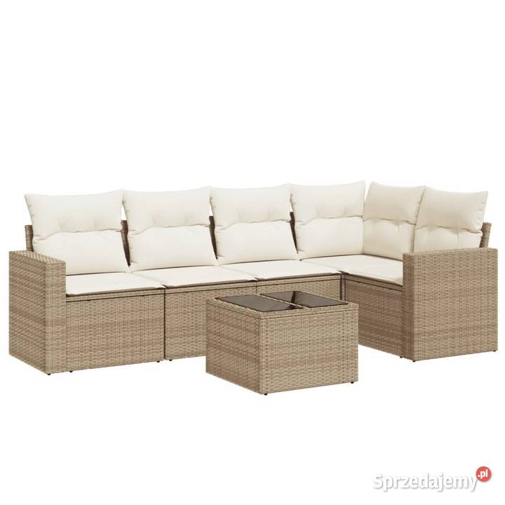 vidaXL 6cz zestaw mebli ogrodowych z poduszkami Warszawa sprzedam