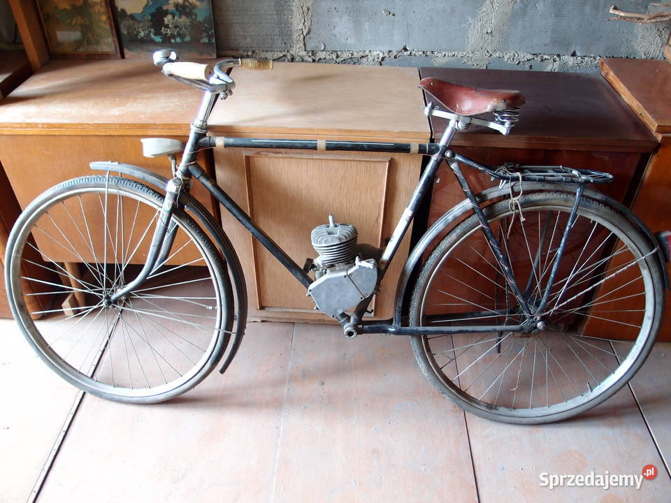 Zabytkowy rower Ural z silnikiem spalinowym KO łódzkie Łódź