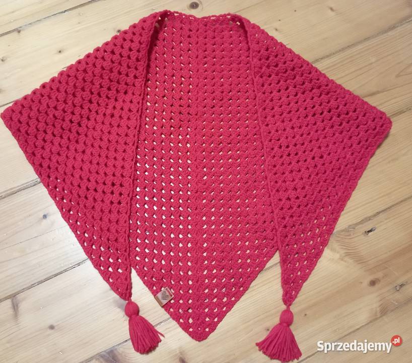 Chusta wykonana na szydełku handmade Wrocław