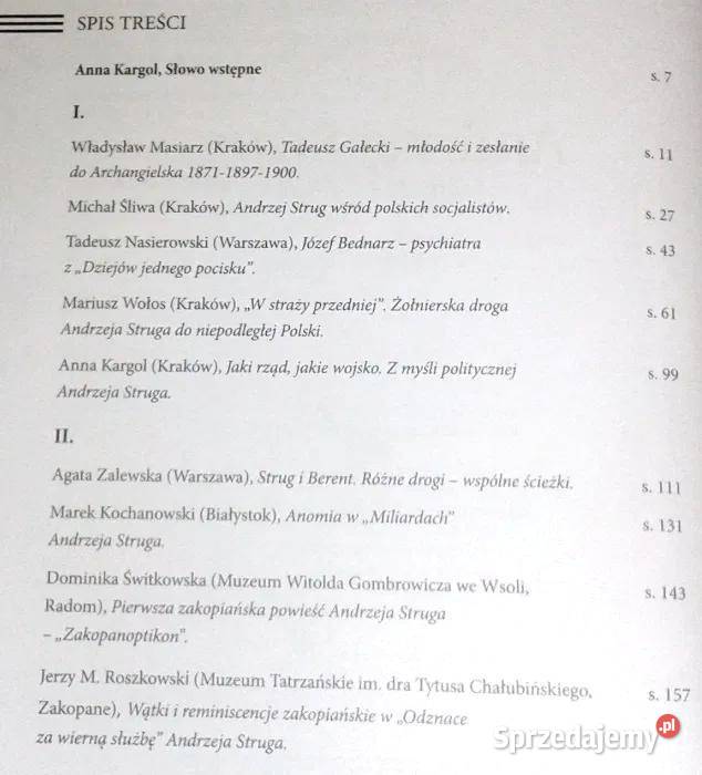 Andrzej Strug Dzieło i czasy Anna Kargol Pozostałe Chełm