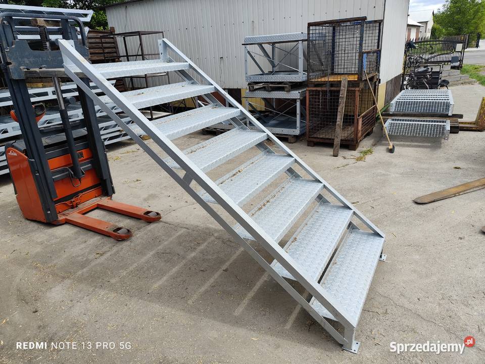 Schody metalowe blacha łezkowa wejście na 169 Elżbieta sprzedam