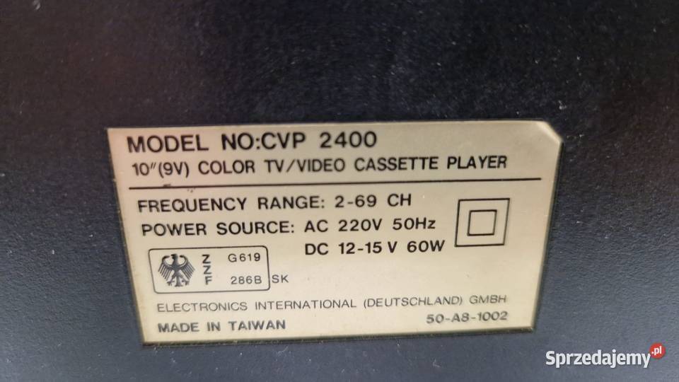 Telewizor multiTech z odtwarzaczem video VHS Siedlisko sprzedam