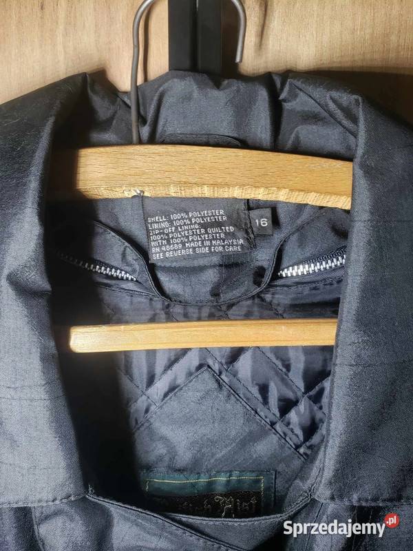 Vintage Płaszcz British Mist Stan czarny Dzierżoniów sprzedam