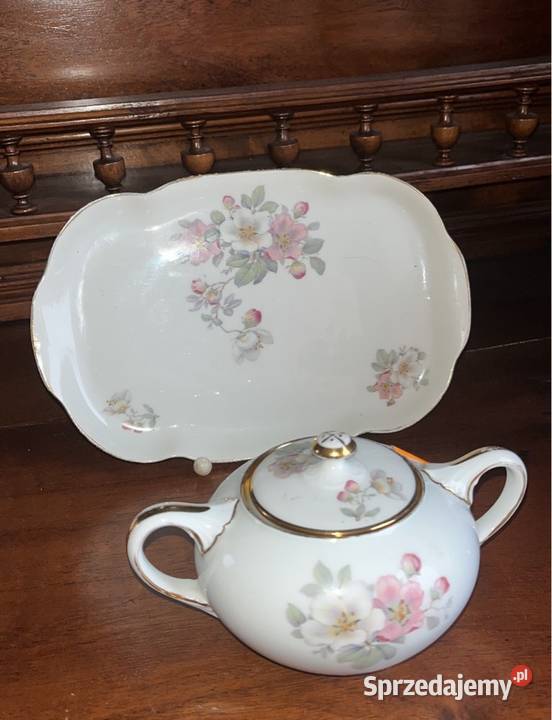 Patera Koeningszelt Silesia Z lat 1922 1930 Porcelana i szkło