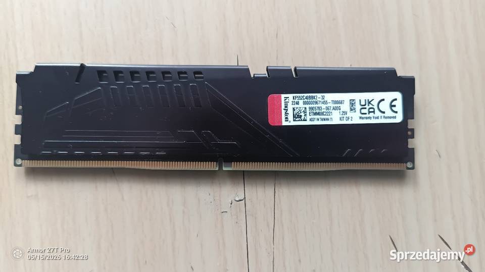 Kingston Fury 16gb ddr5 5200MGz śląskie Bytom