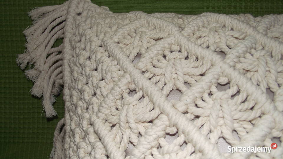 Poszewka makrama łódzkie