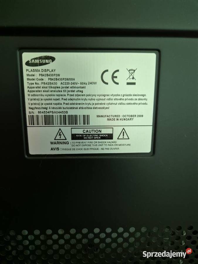 Samsung plazma tv Poznań