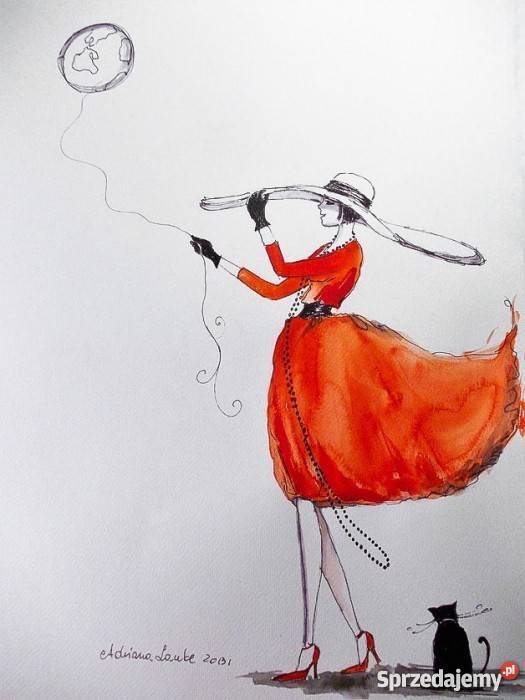 Akwarela Wszystko w Twoich rękach artystki Katowice