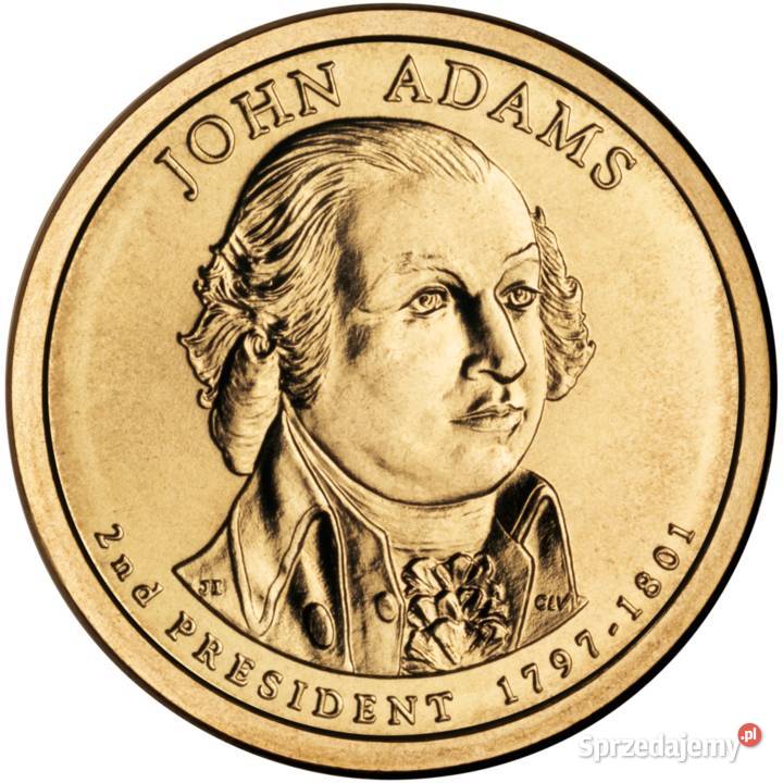 moneta 1 Dolar John Adams 2007 CERTYFIKAT X9343 Warszawa sprzedam