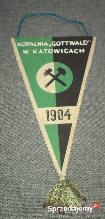 KWK Kopalnia Gottwald Katowice proporczyk etui