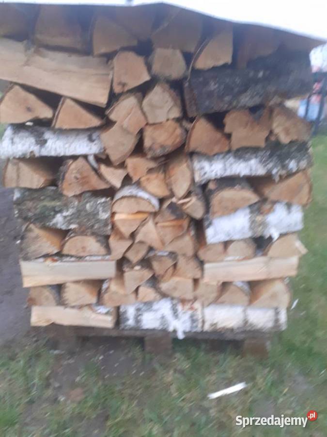 Drewno drzewo do palenia suche opałowe brzoza Węgrów