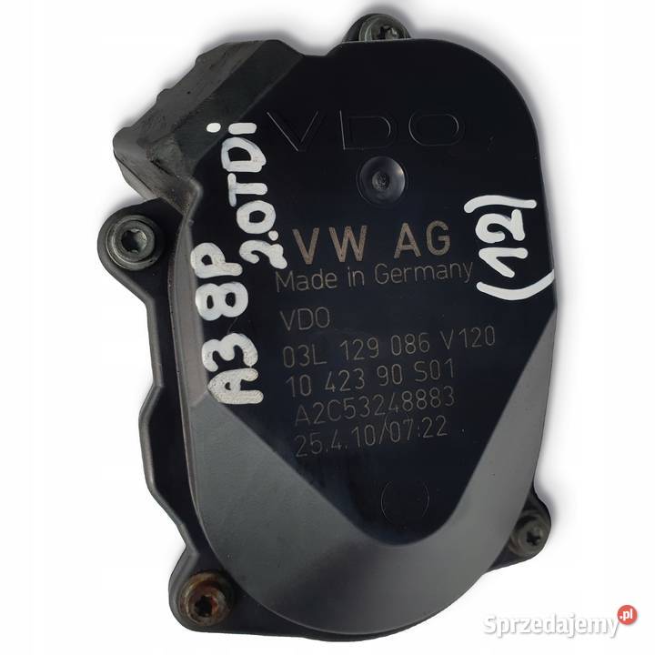 NASTAWNIK KLAP KOLEKTORA Audi A3 8P 20 TDI Chełm