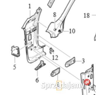 VOLVO V60 S60 wspornik dolny prawy bok nadwozia