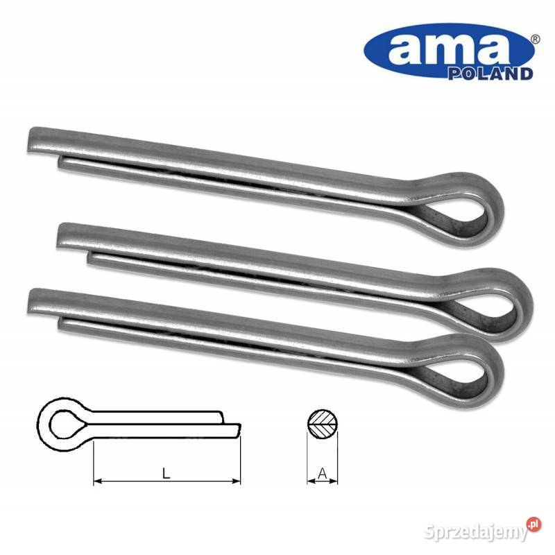 Zawleczka prosta DIN94 5x40mm 04330 małopolskie Kamionna sprzedam