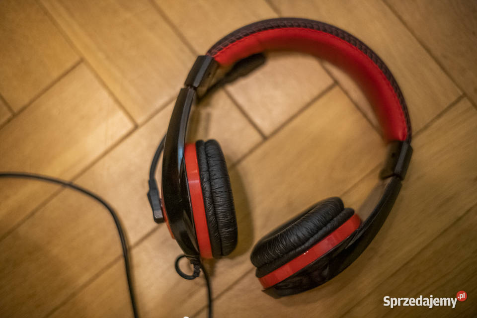 Słuchawki MediaTech Nemesis USB MT3574 CzarnoCzerwone Warszawa