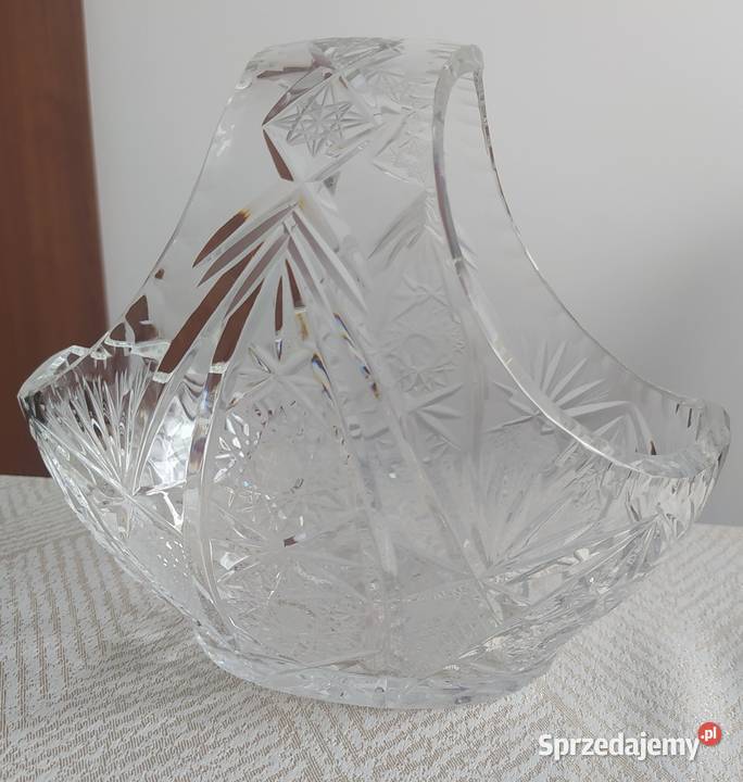 Kryształowy koszyk z PRLu mazowieckie Gostynin