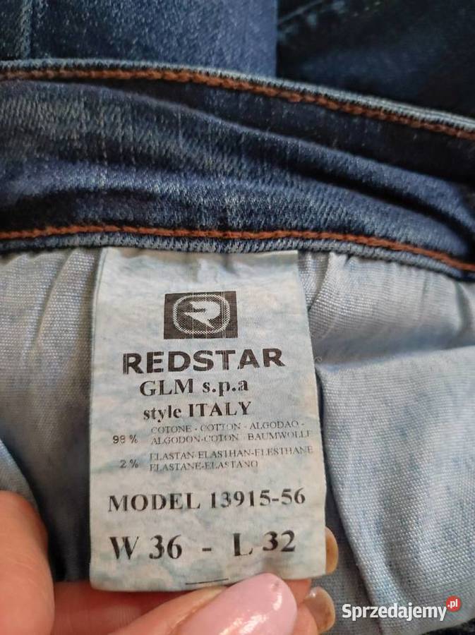 XL Denim Redstar made in italy włoskie spodnie Rozmiar XXL Odzież codzienna świętokrzyskie Kielce