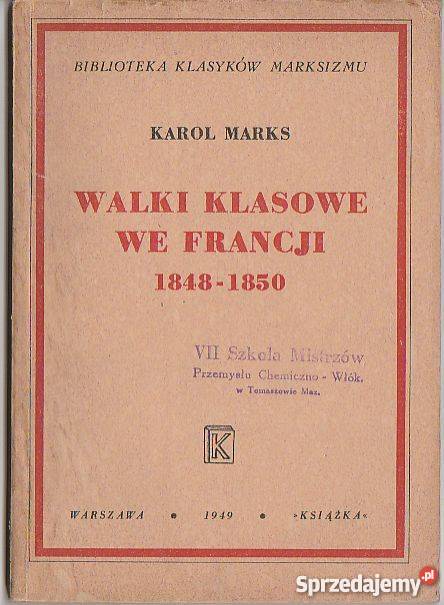 7126 WALKI KLASOWE WE FRANCJI 1848 1850 Czyrna