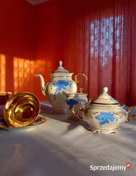 Zestaw kawowy z porcelany Wałbrzych Antyki, Sztuka, Kolekcje