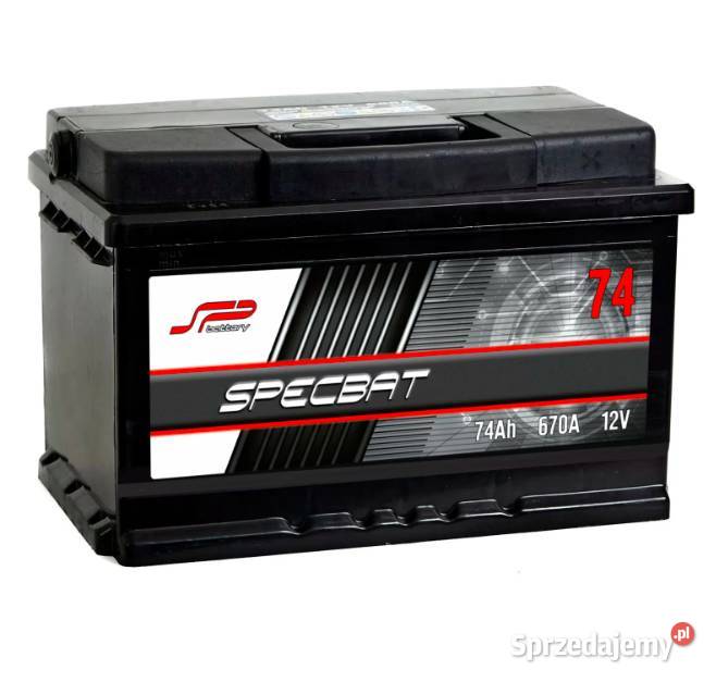 Akumulator SPECBAT 74Ah 670A EN Akumulatory Nowy Dwór Gdański sprzedam