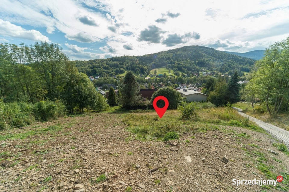 Widokowa działka budowlana 1127 m Bystra Śląska 1127m2