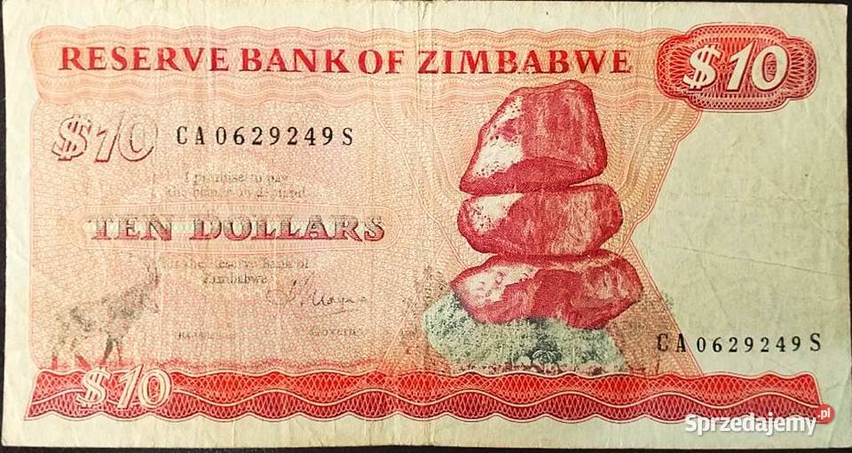 ZIMBABWE 198310 dolarów wysyłka Kolekcje Człuchów sprzedam