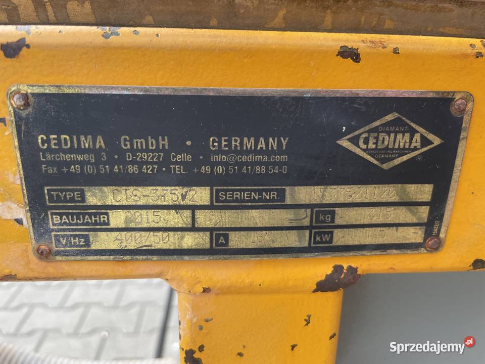 Piła stolikowa CEDIMA CTS375 przecinarka do Ślesin