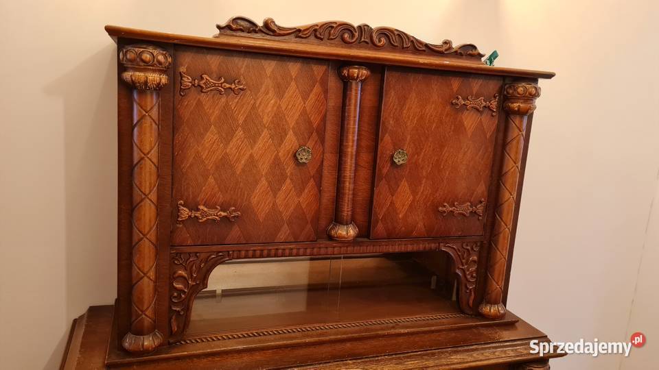 Zabytkowa komoda regał kredens Zdobiona XX Wiek mazowieckie sprzedam