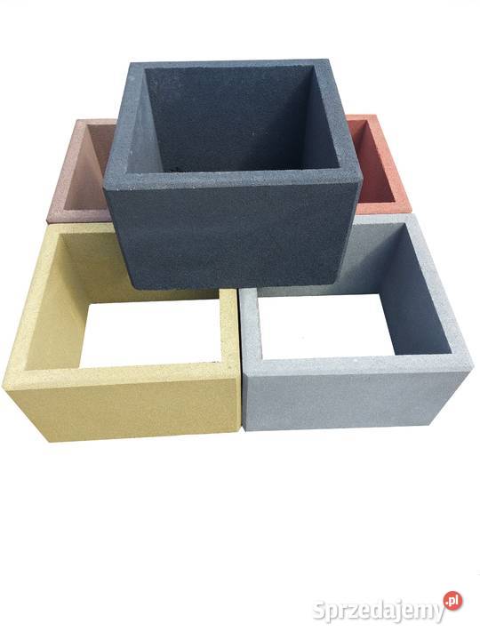 Donice betonowe 40x40x30h Gazony ogrodowe donica
