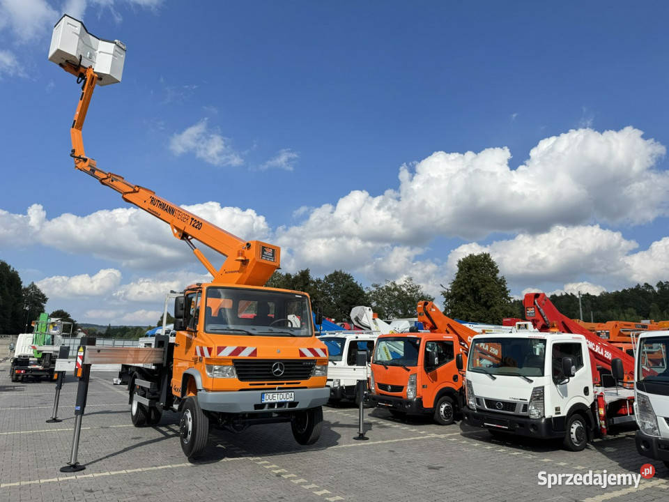 Mercedes Vario 814 D 4x4 Zwyżka RUTHMANN STEIGER wspomaganie kierownicy świętokrzyskie Widełki