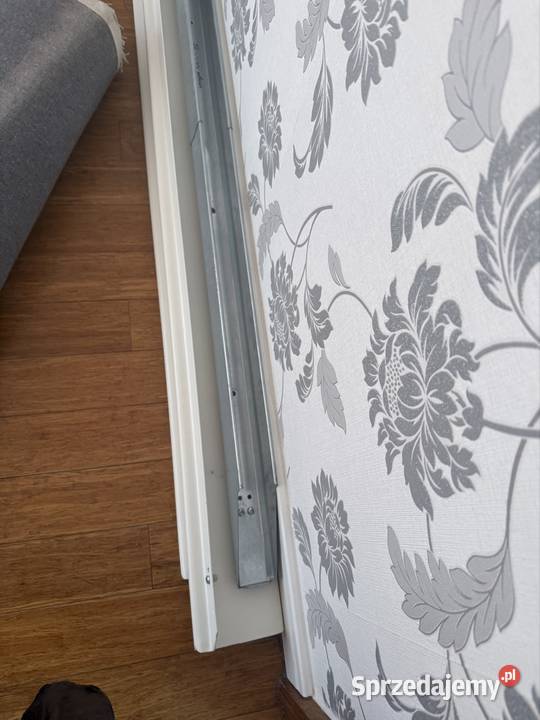 Łóżko IKEA 140x200 ze stelażem i materacem stan 145cm Łóżka Głogów sprzedam