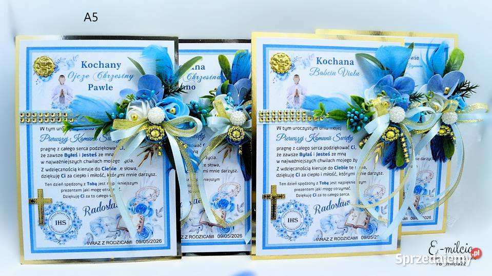 Zaproszenia i Podziękowania 3D Chrzestnych i lubuskie Zielona Góra