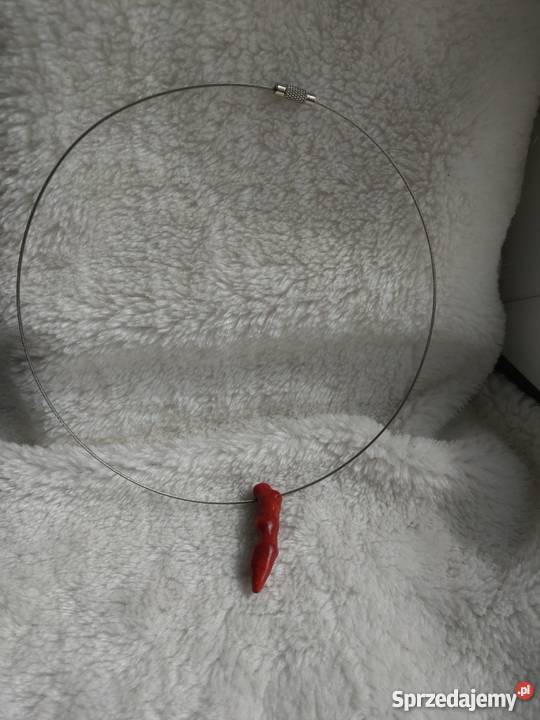 Biżuteria z kamieni KORAL obróżka bransoletka śląskie sprzedam