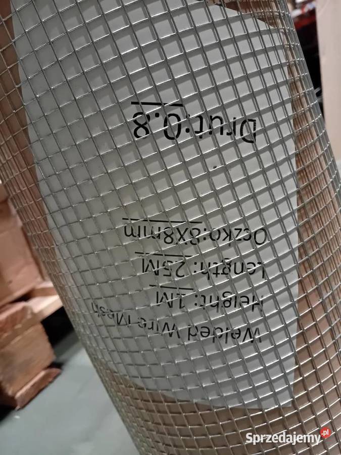 Siatka zgrzewana oczko 8x8x08mm H1m świętokrzyskie Włoszczowa