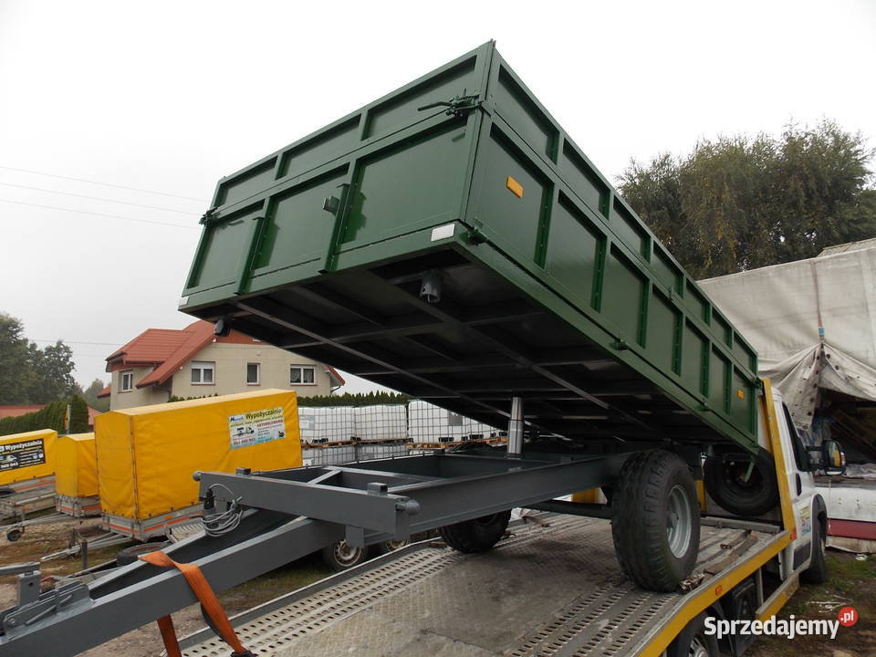 Przyczepa wywrotka jednoosiowa nowa bmocna Nowe Iganie