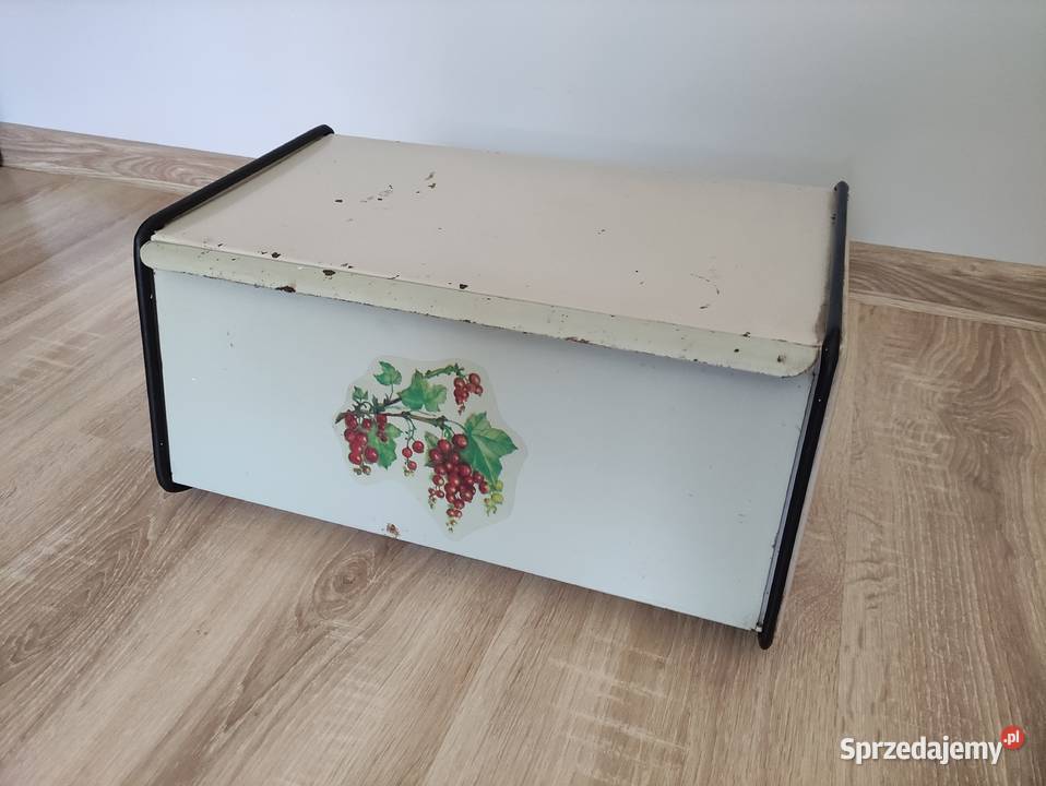 Chlebak pojemnik na chleb metalowy pamiątka PRL Antyki, Sztuka, Kolekcje Rzeszów sprzedam