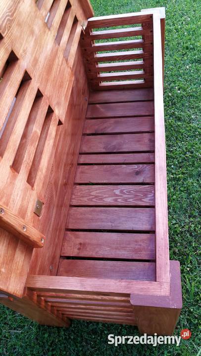 Skrzynia ze składanym odchylonym oparciem ławka Radków